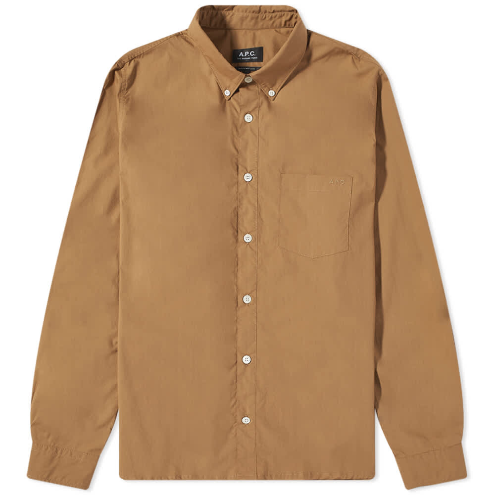 

Рубашка A.P.C. Edouard Logo Button Down Poplin Shirt