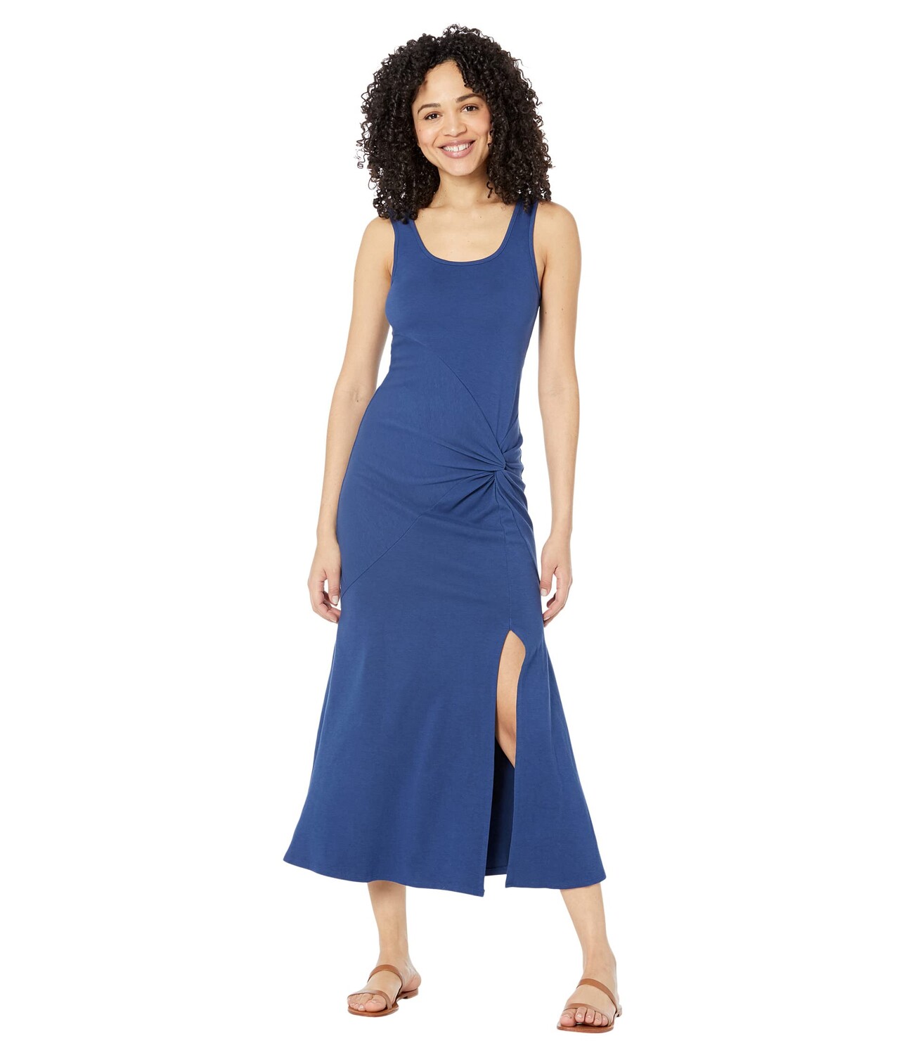 

Платье SUNDRY, Long Twist Front Sleeveless Dress in Cotton Modal