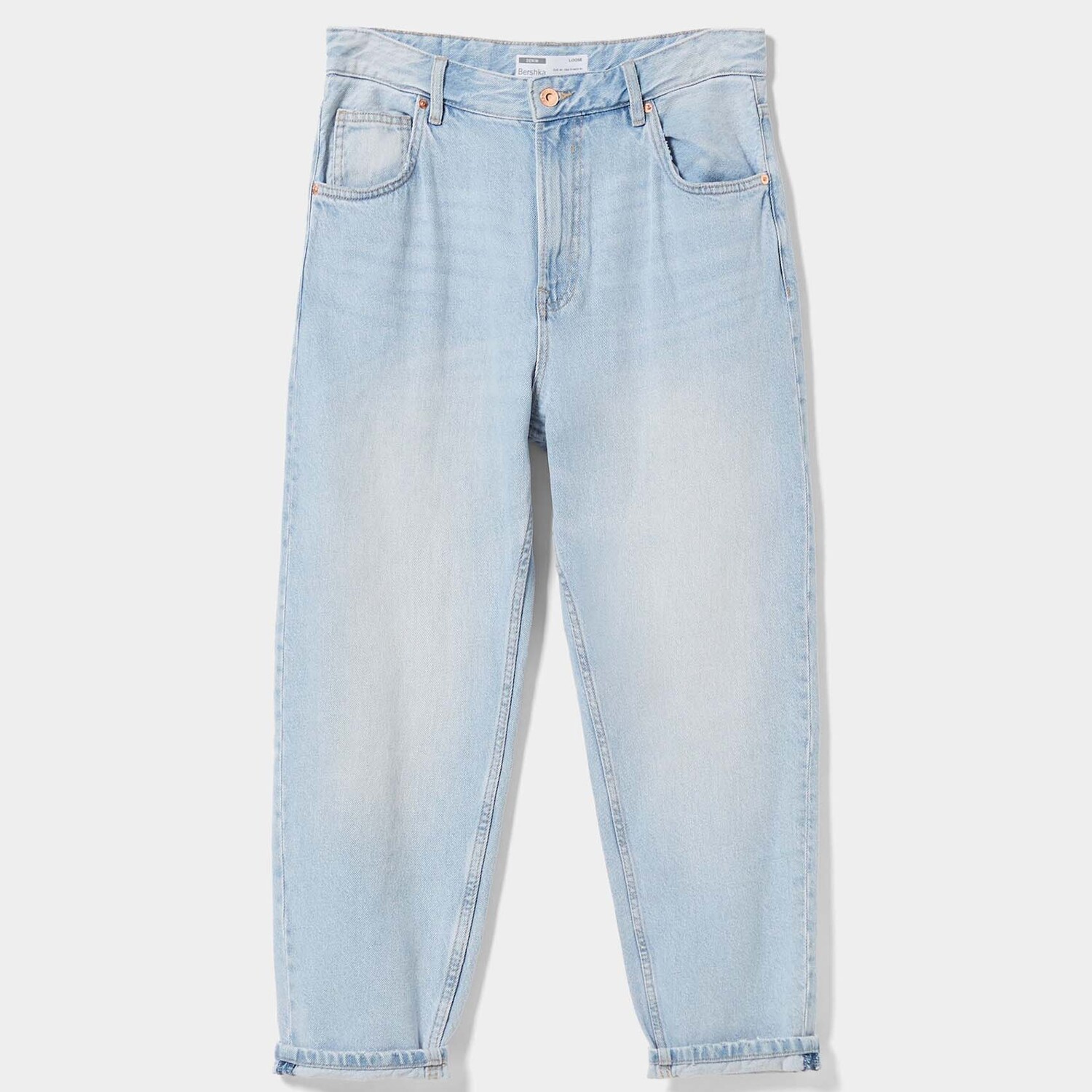 

Джинсы Bershka Loose Fit, светло-голубой