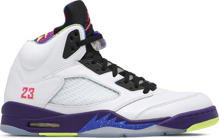 original nike air jordan retro 5 men basketball shoes alternate bel alternate grape black metallic bred camo sneakers Кроссовки Air Jordan 5 Retro Alternate Bel-Air, белый