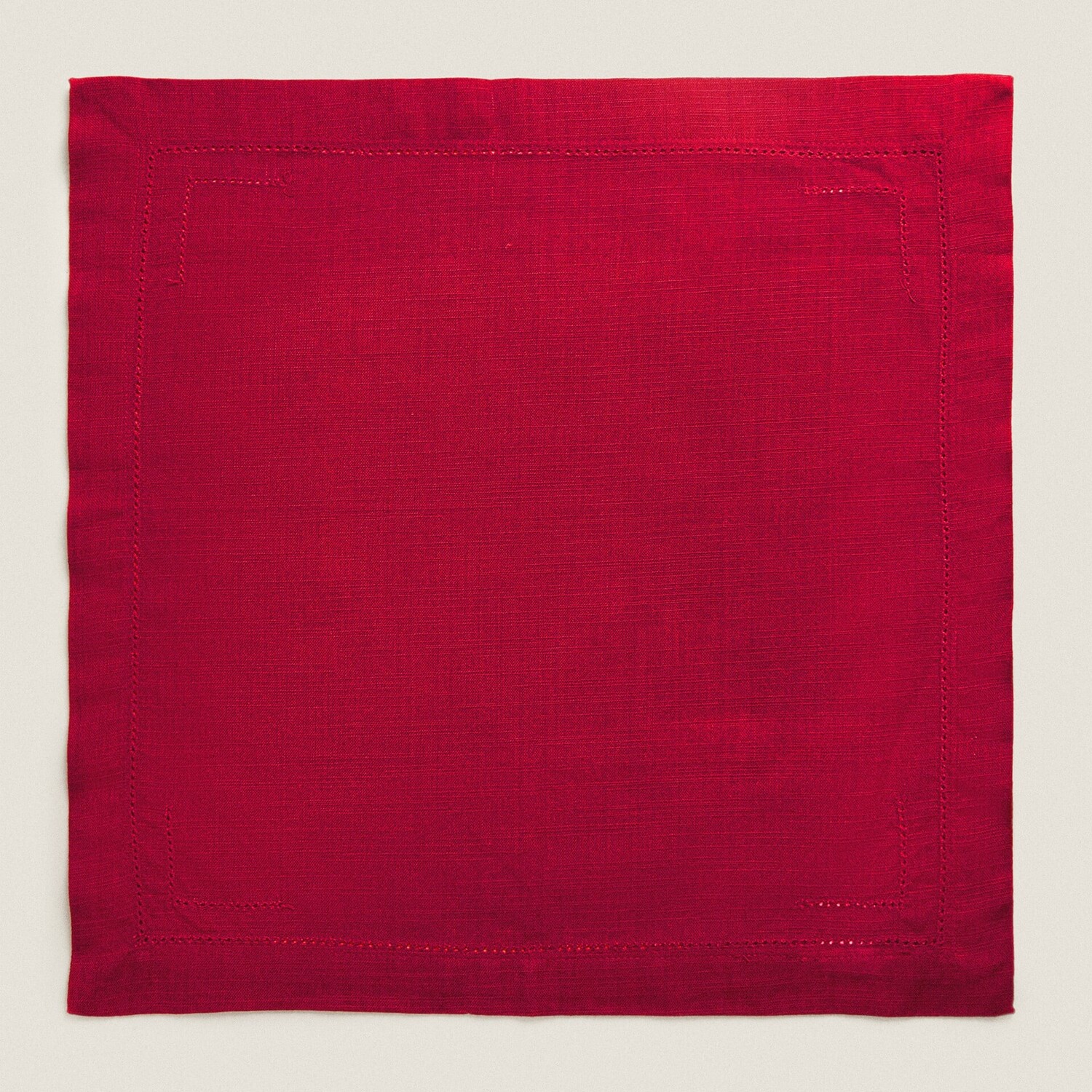

Набор салфеток Zara Home Of Hemstitched Christmas, 45 x 45 см, 2 предмета, красный