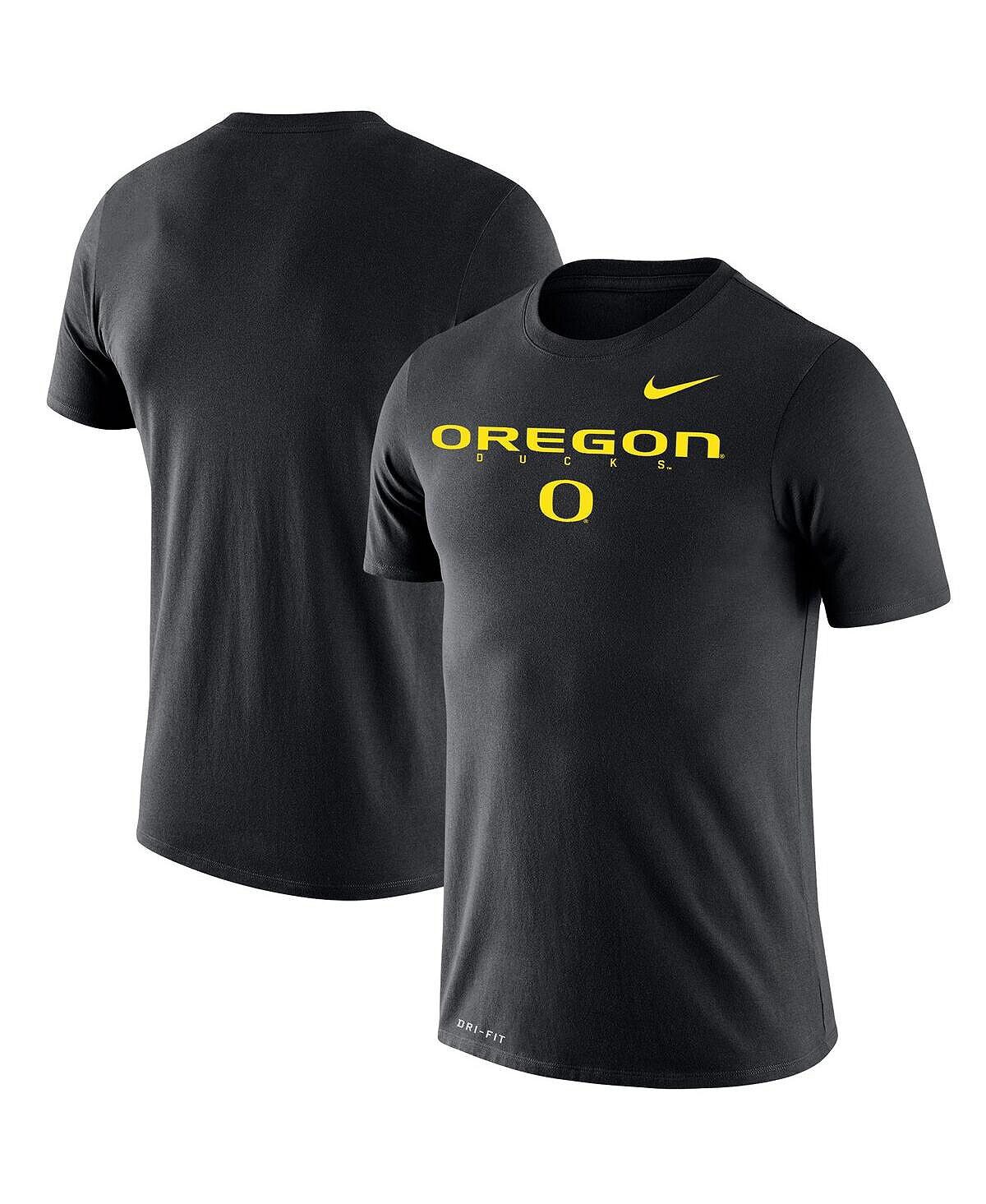 

Мужская черная футболка oregon ducks big & tall legend facility performance Nike, черный