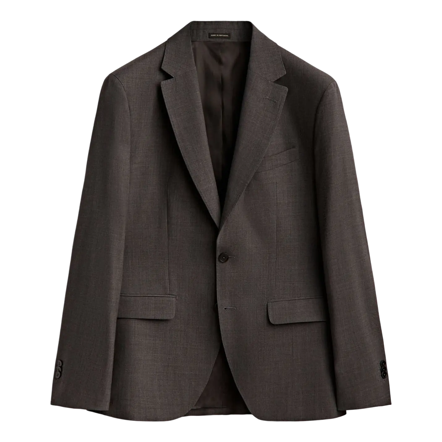

Пиджак Massimo Dutti Bi-stretch Wool, темно-серый