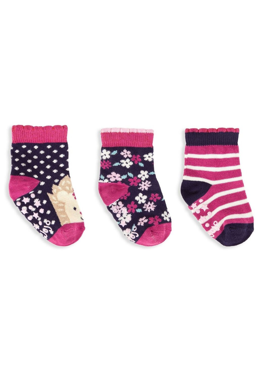 

Носки 3-Pack Hedgehog JoJo Maman Bébé, цвет navy