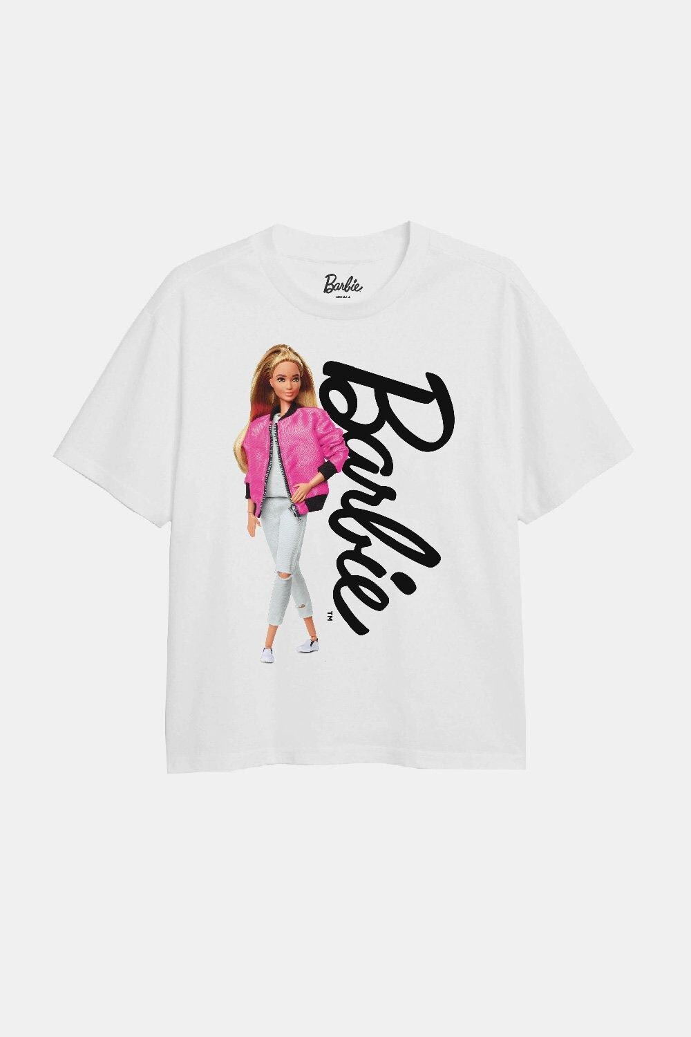 

Легендарная футболка для девочек Барби Barbie, белый