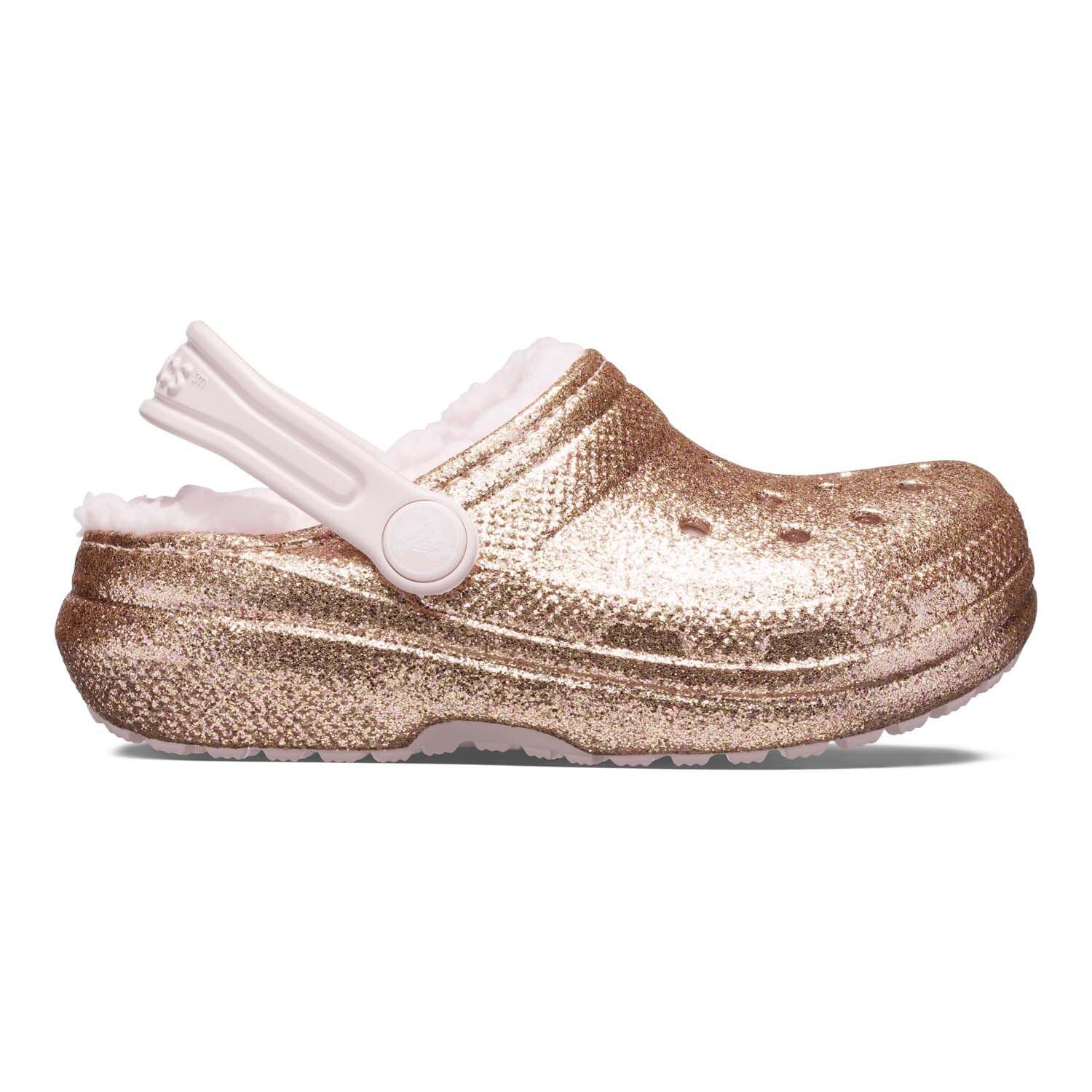 

Классические блестящие сабо Crocs на подкладке для девочек Crocs