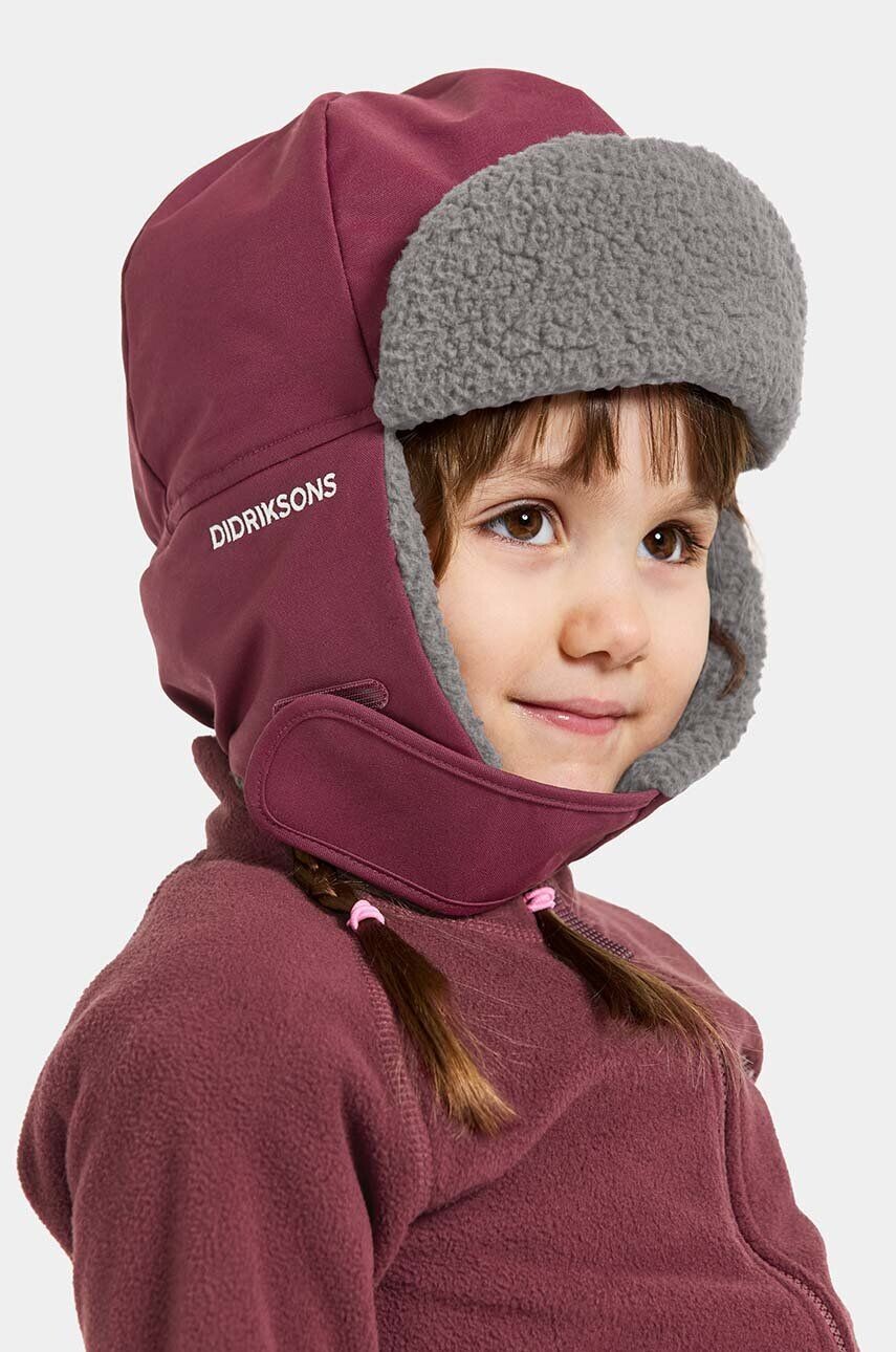 

Детская кепка Didriksons BIGGLES CAP, гранатовый