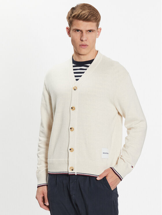 

Кардиган стандартного кроя Tommy Hilfiger, экрю
