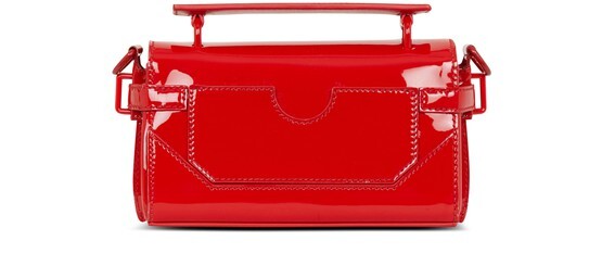

Сумка B-Buzz 19 из лакированной кожи Balmain, красный
