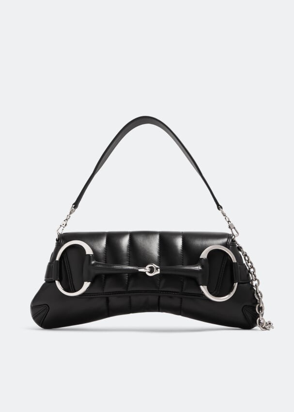 

Сумка через плечо Gucci Horsebit Chain Medium, черный