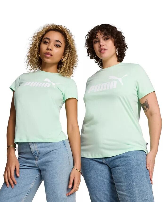

Женская футболка с короткими рукавами и графикой Essentials Puma, зеленый
