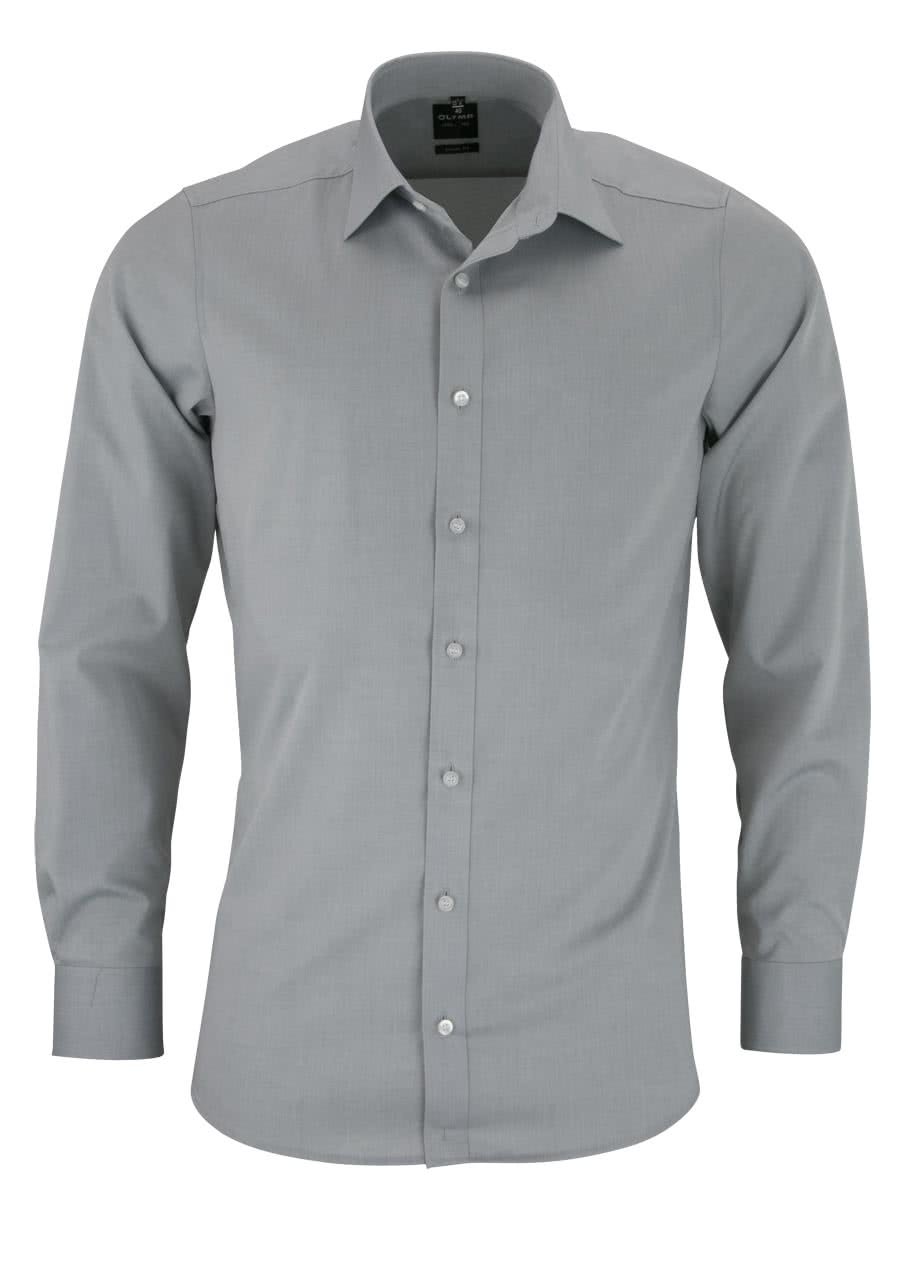 Рубашка BODY FIT OLYMP Level Five, цвет light-grey