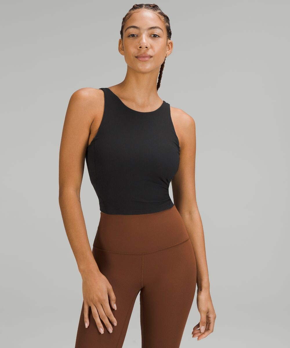 

Майка Align в рубчик с высоким воротником Lululemon, черный