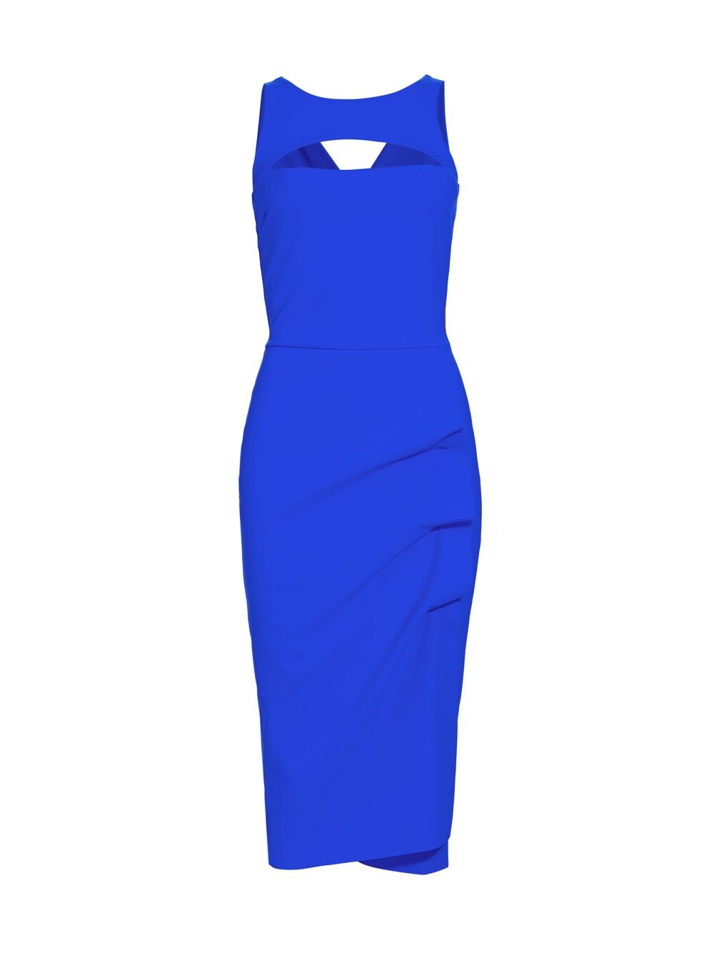 

Платье Karandre с вырезом и драпировкой Chiara Boni La Petite Robe, кобальтовый
