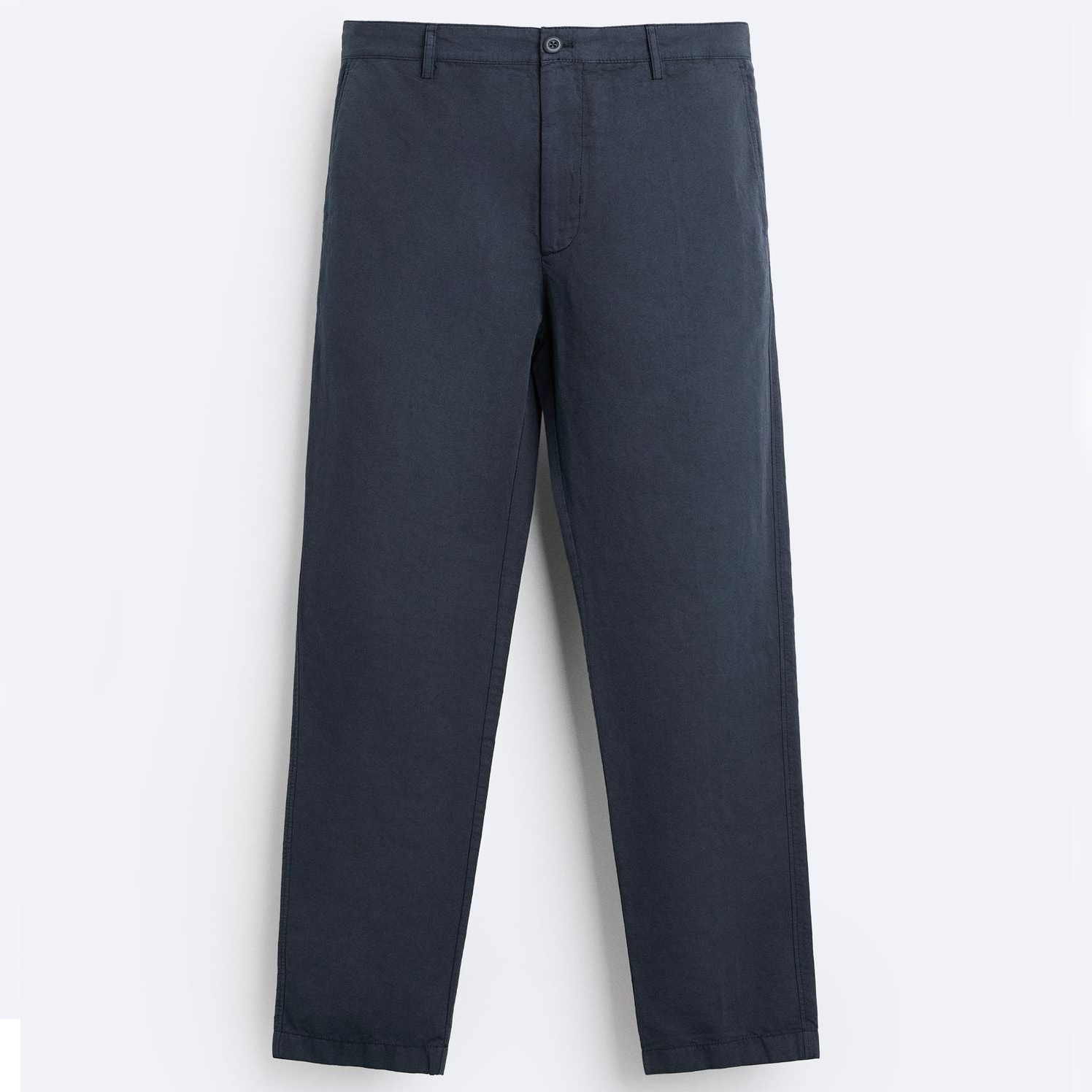 Брюки Zara Textured Chino, синий брюки zara textured коричневый