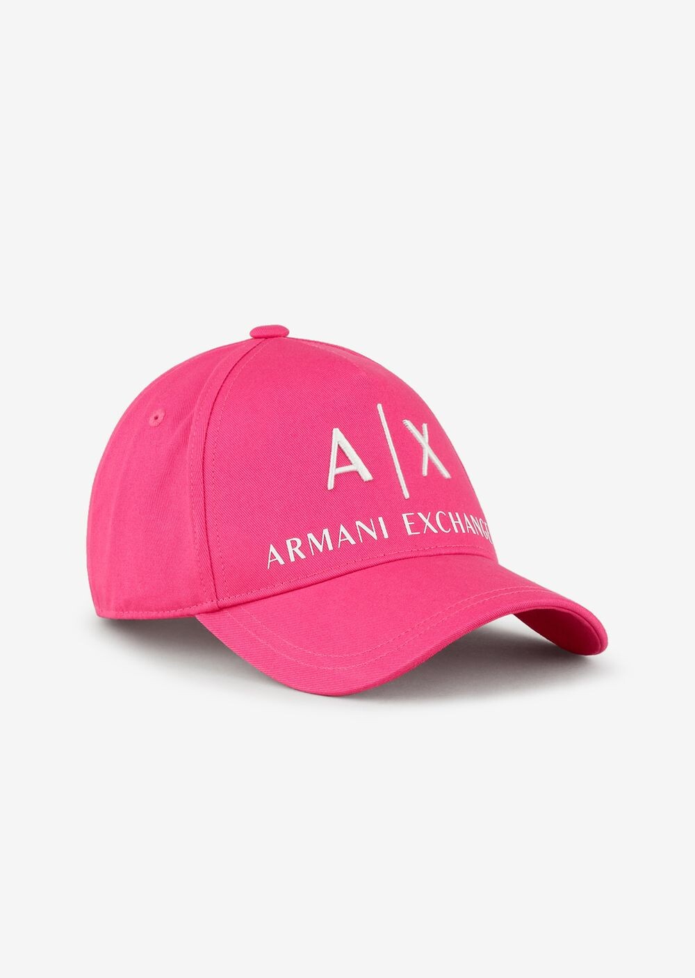 

Хлопковая бейсболка Armani Exchange, фуксия