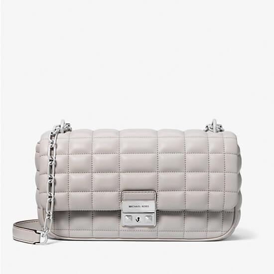 

Сумка Michael Michael Kors Tribeca Large Quilted Leather, светло-серый