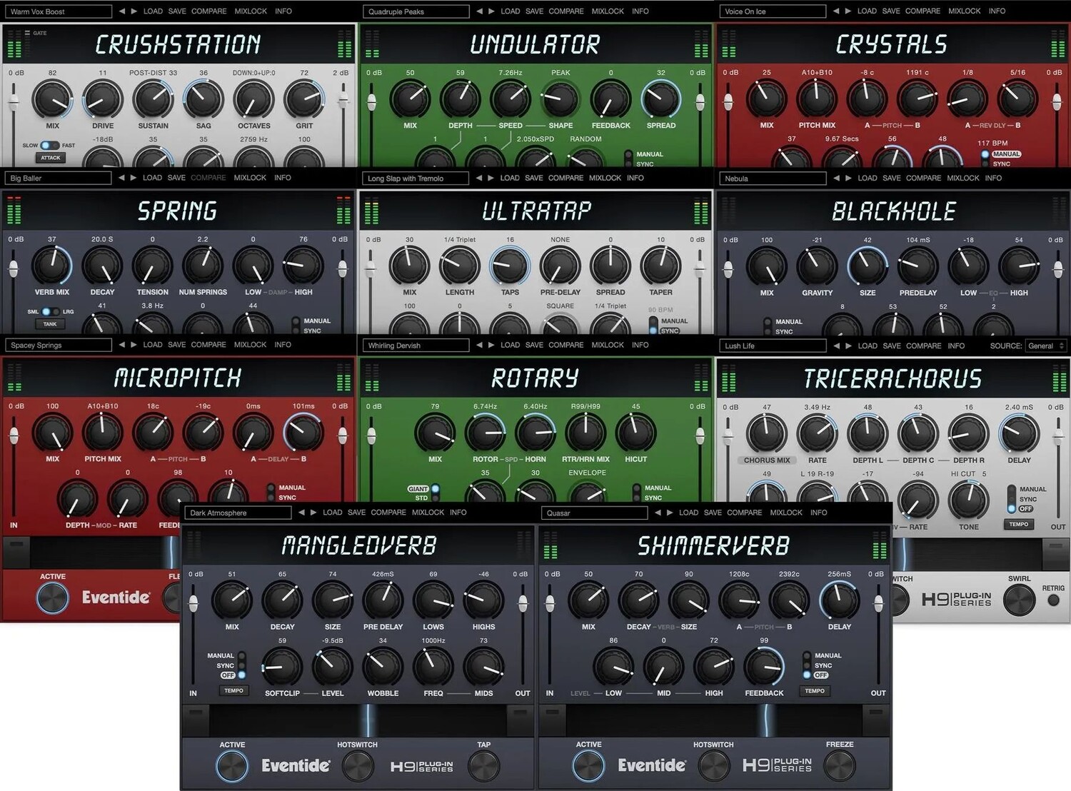 

Комплект подключаемых модулей Eventide H9