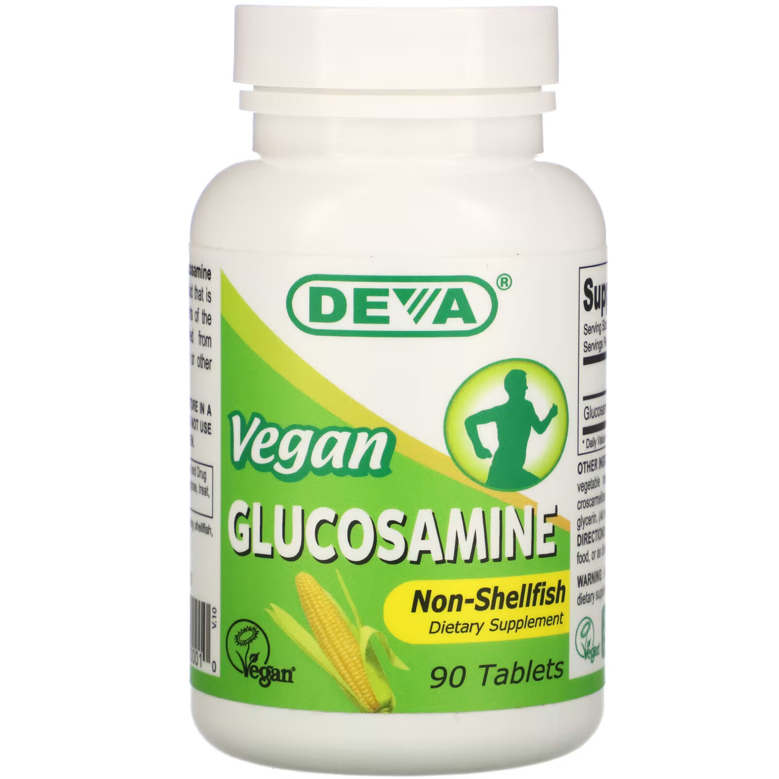 Deva, Веганский глюкозамин, 90 таблеток deva веганский органический гинкго билоба 90 таблеток