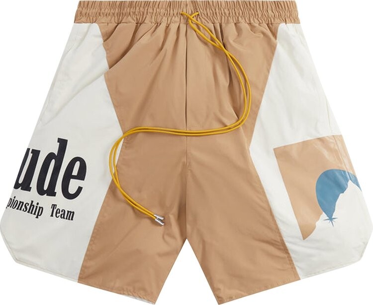 

Шорты Rhude Senna Flight Short 'Tan/Cream', коричневый