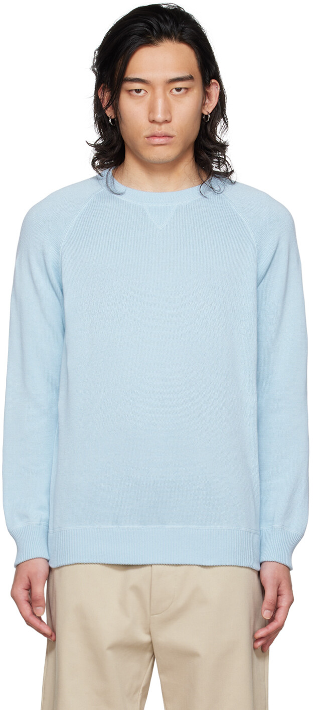 

Синий свитер реглан Ghiaia Cashmere