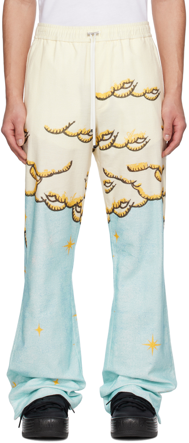 Пижамные брюки Sunscape Blue & Off-White Sunscape AMIRI