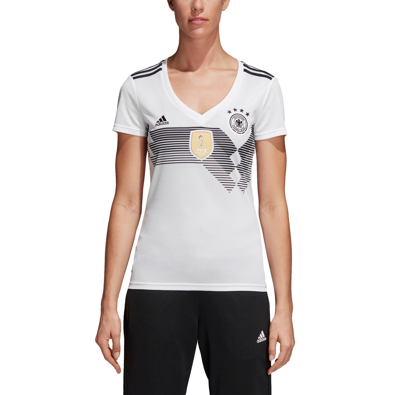 

Джерси с коротким рукавом DFB Home Jersey 2018 Women ADIDAS, белый/белый/черный