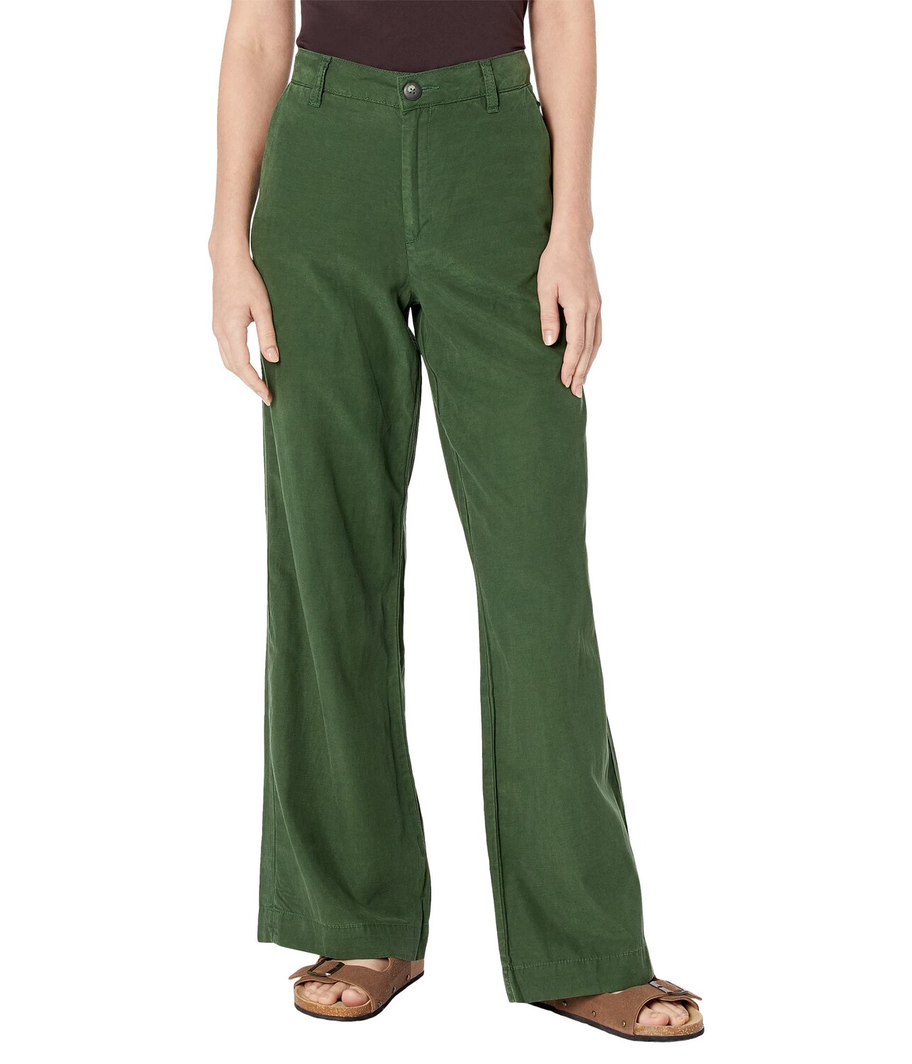 

Брюки KUT from the Kloth, Rory Long Wide Leg Trousers, Зеленый