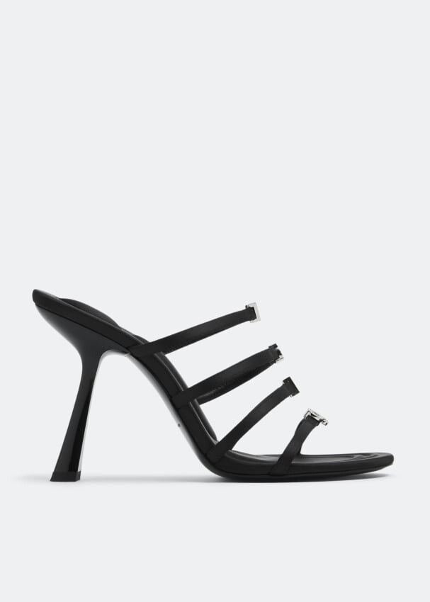

Сандалии ALEXANDER WANG Nala 105 logo sandals, черный