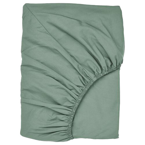 

Простыня Ikea Ullvide 140х200, серо-зеленый