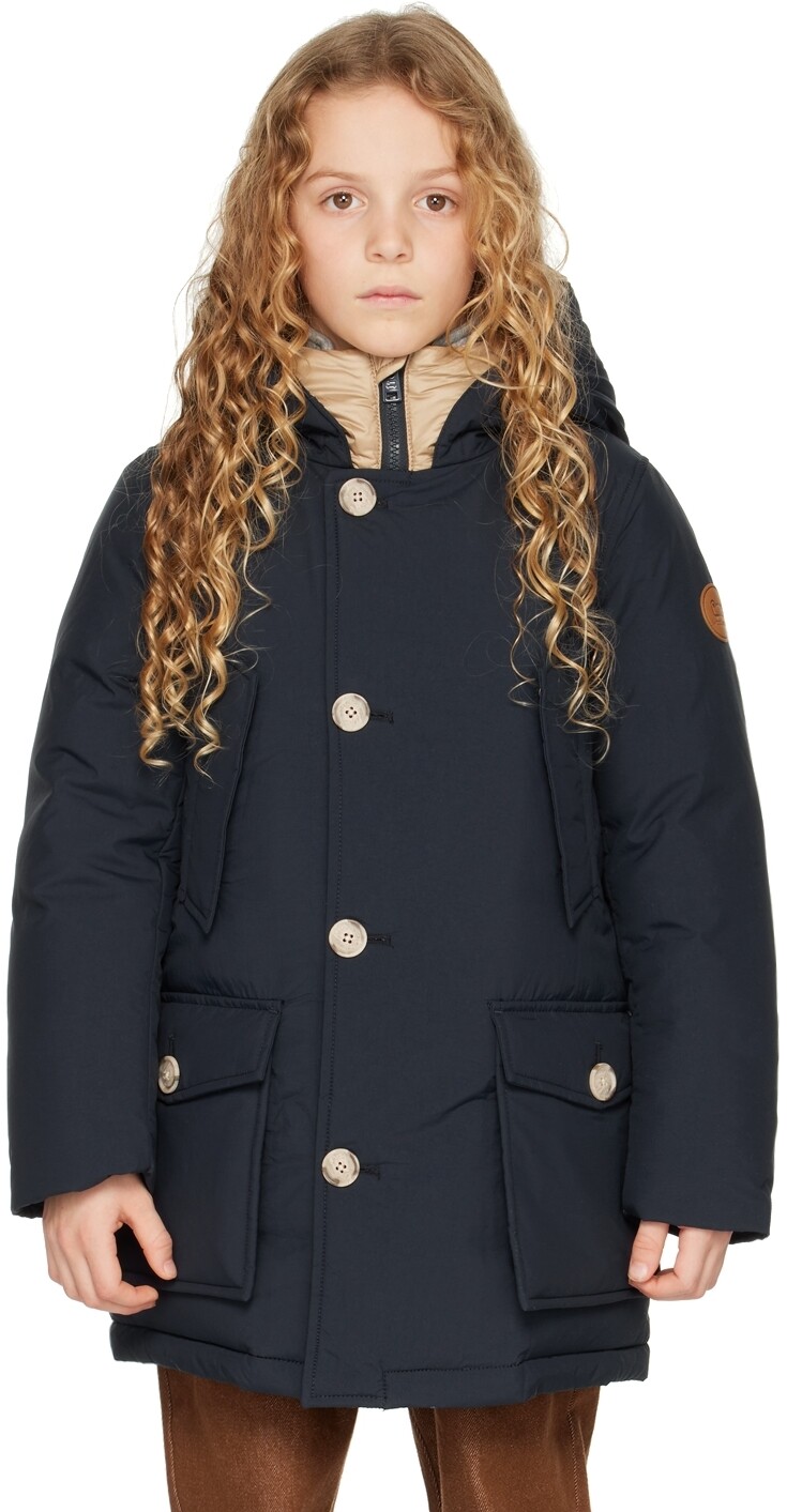 

Детская темно-синяя парка Bayman Down Parka Woolrich, Синий