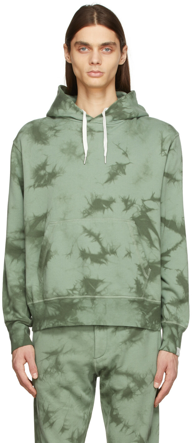 

Зеленый худи Tie-Dye Terry rag & bone