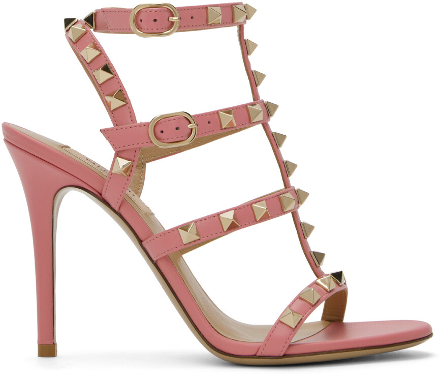 

Розовые сандалии Rockstud Cage Valentino Garavani