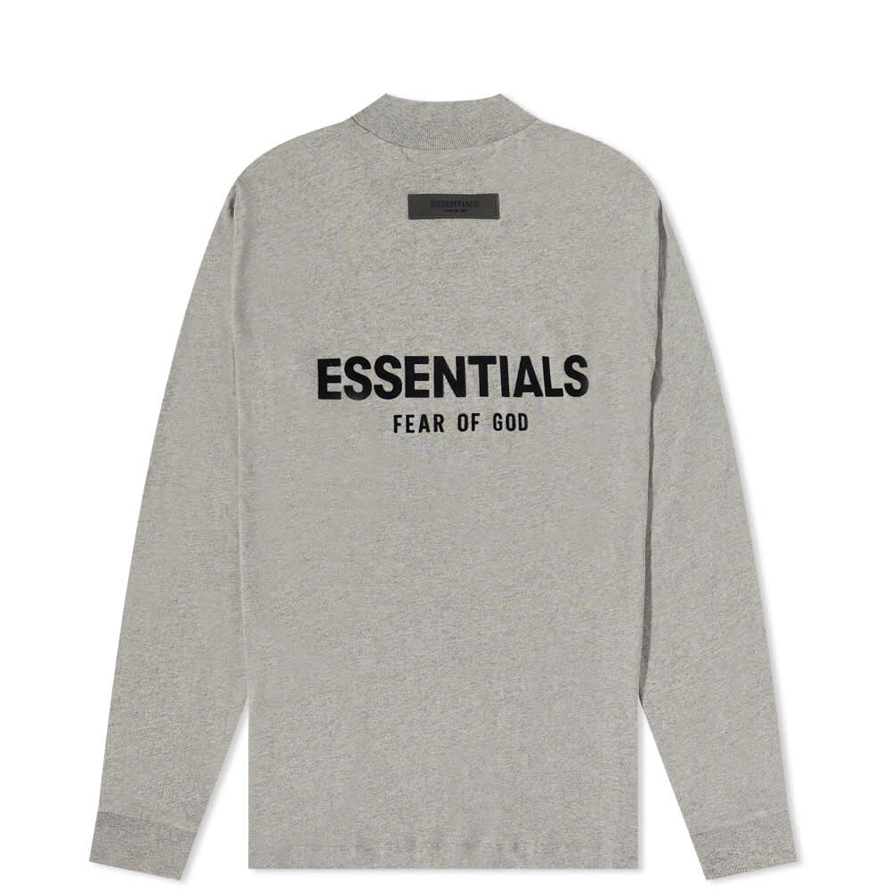 

Футболка FEAR OF GOD ESSENTIALS Kids Logo Long Sleeve Tee, Серый