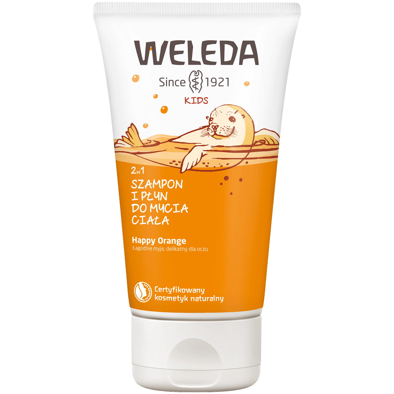 Weleda Kids шампунь для волос и гель для душа Happy Orange, 150 мл - фото