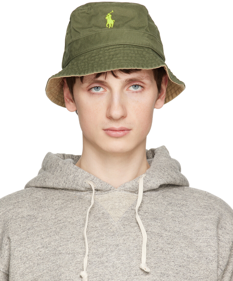 

Зеленая панама с вышивкой Polo Ralph Lauren
