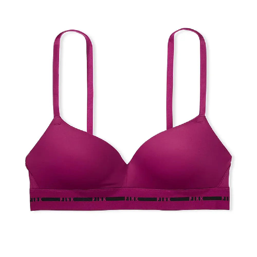 

Бюстгальтер Victoria's Secret Pink Wear Everywhere Wireless Push-up, лиловый