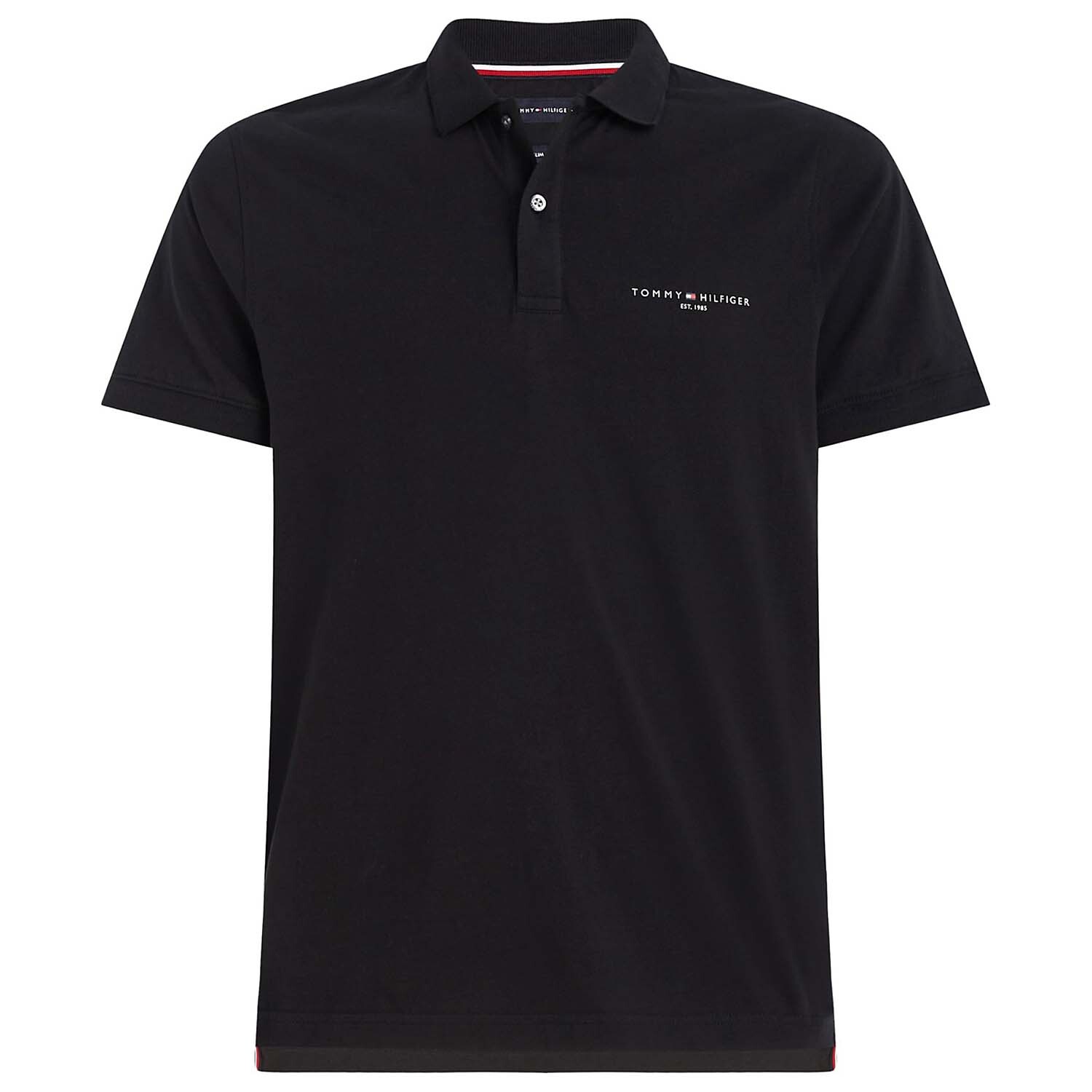 

Поло Tommy Hilfiger Slim Fit Hilfiger, черный