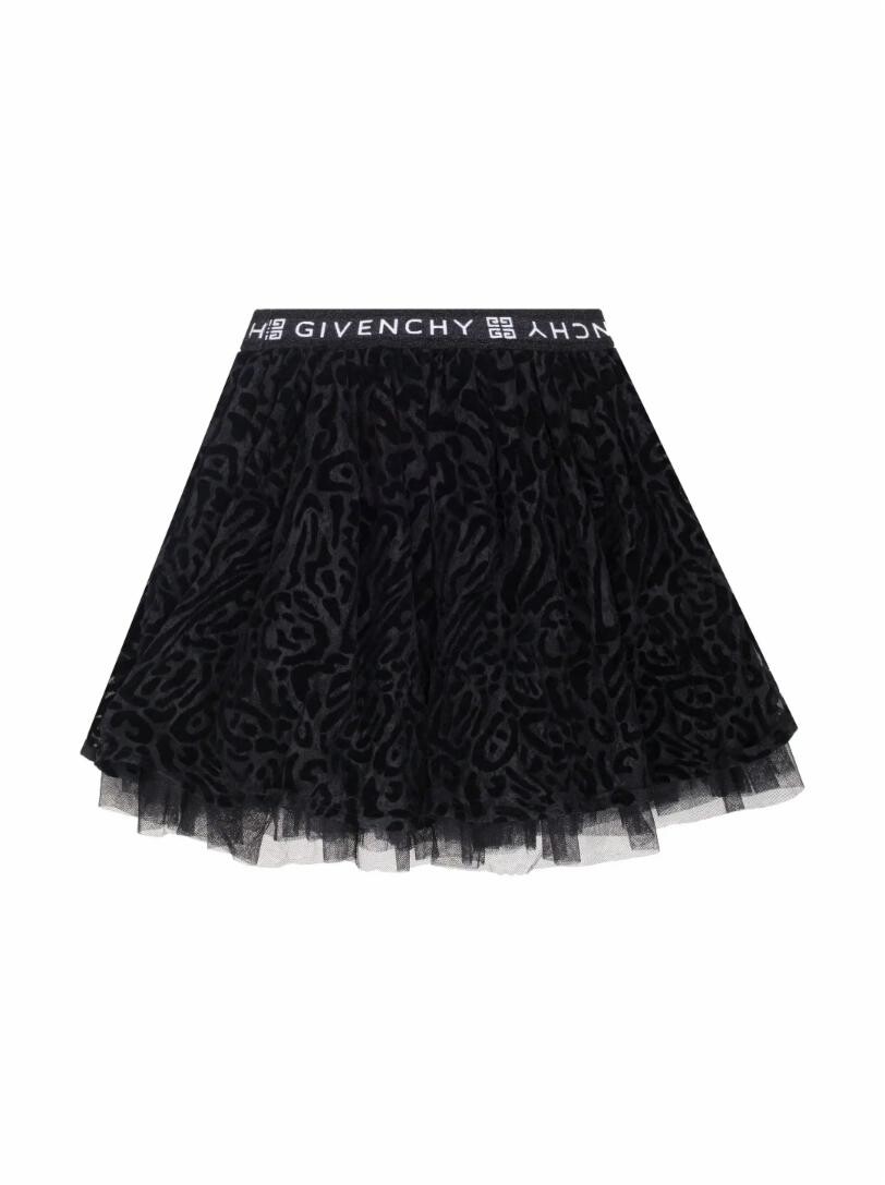 

Юбка с велюровой отделкой Givenchy