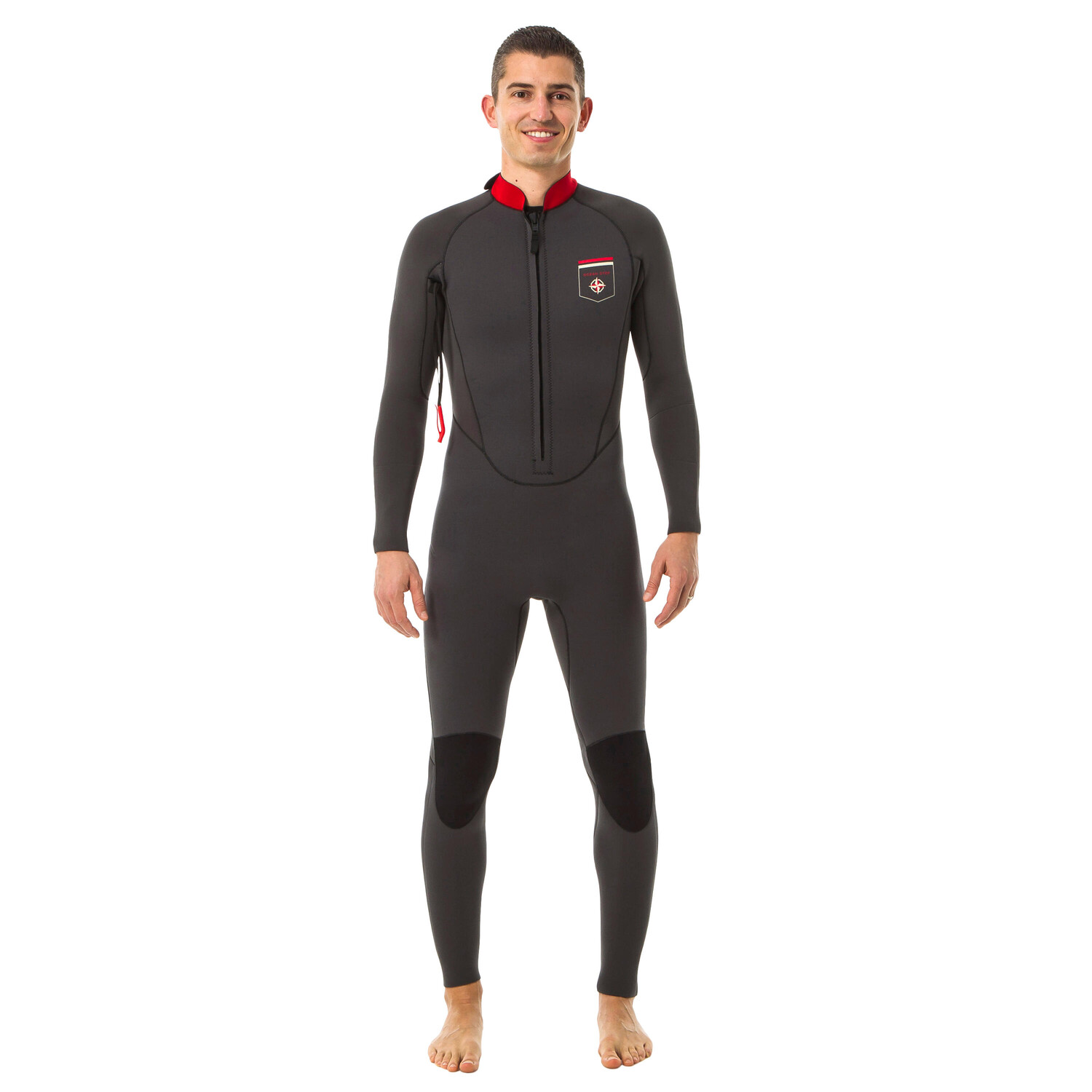 

Гидрокостюм мужской 4/3 мм Water Walking серый OCEAN STEP