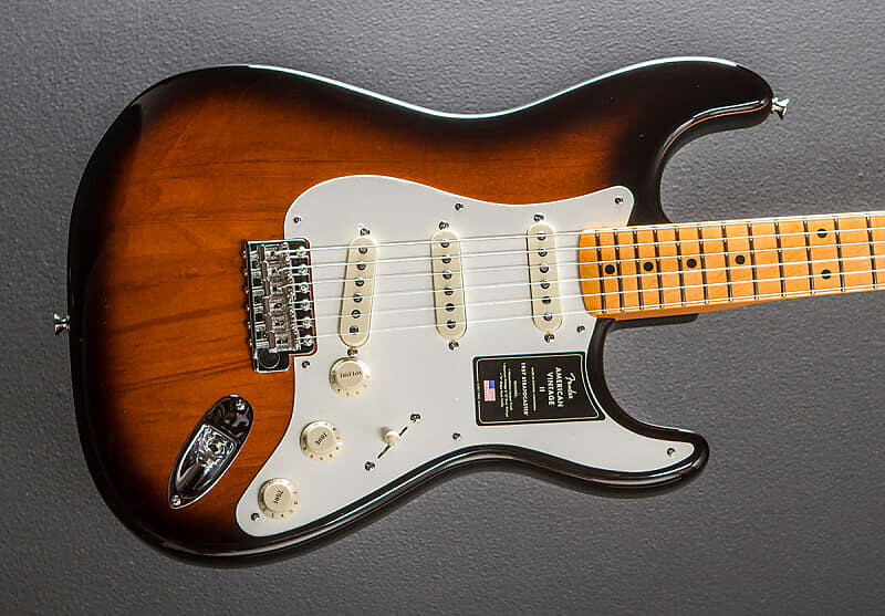 

American Vintage II 1957 Stratocaster - двухцветные солнечные лучи Fender American II Stratocaster - Two Color