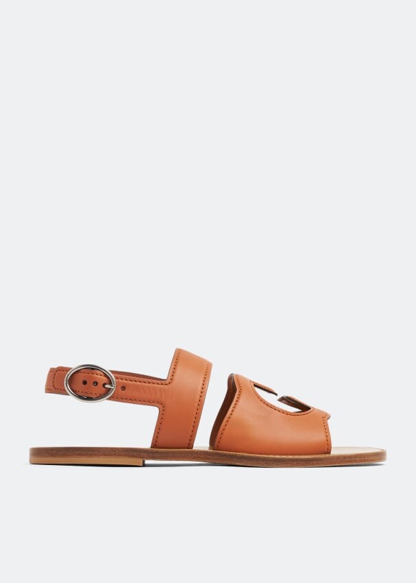 

Сандалии GUCCI Interlocking G sandals, коричневый