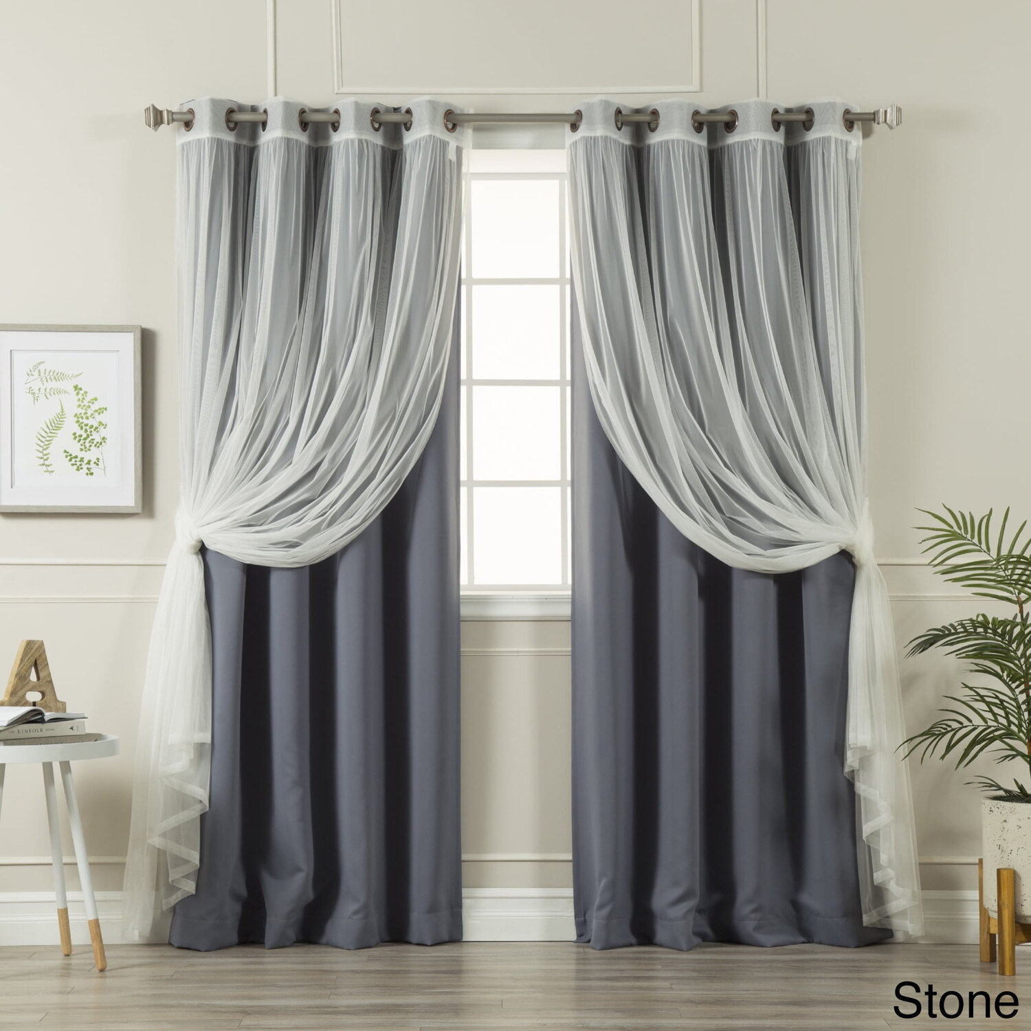 

Комплект штор Aurora Home Mix and Match, серый