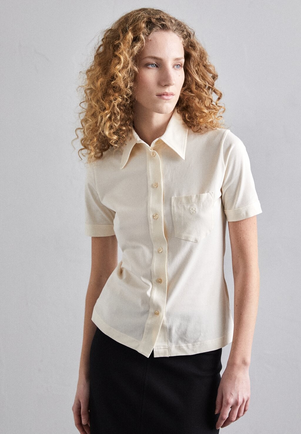 

Рубашка Short Sleeve Filippa K, слоновая кость