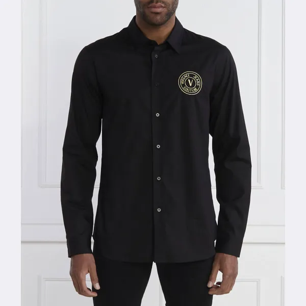 

Рубашка узкого кроя Versace, черный