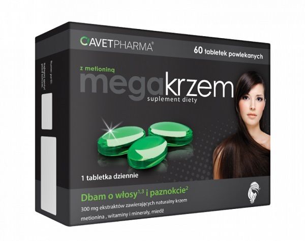 Подготовка для волос и ногтей Avet Pharma Mega Krzem z Metioniną, 60 шт