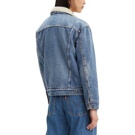 

Куртка Ex-Bf Sherpa Trucker женская Levi's, цвет Addicted To Love