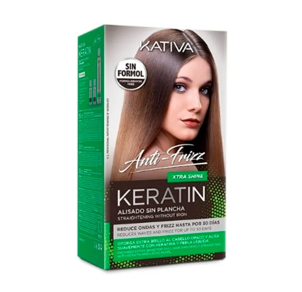 

Набор для выпрямления без утюга Keratin Xtra Shine Kativa, 1 UD