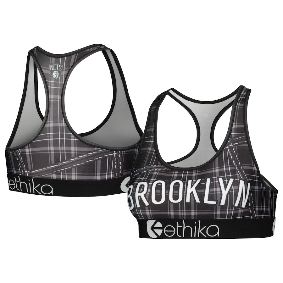 

Спортивный бюстгальтер Ethika Brooklyn Nets, черный