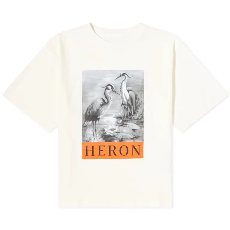 

Футболка heron preston nf heron bw, черно-белый, Черный
